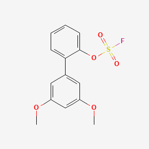 molecular formula C14H13FO5S B2748471 1-(2-氟磺酰氧基苯基)-3,5-二甲氧基苯 CAS No. 2411269-85-5