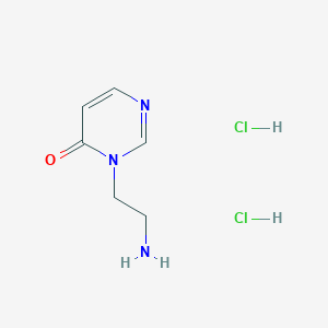 3-(2-Aminoethyl)-3,4-dihydropyrimidin-4-one dihydrochloride