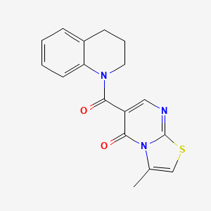 3-methyl-6-(1,2,3,4-tetrahydroquinoline-1-carbonyl)-5H-thiazolo[3,2-a]pyrimidin-5-one