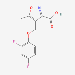 4-[(2,4-Difluorophenoxy)methyl]-5-methylisoxazole-3-carboxylic acid