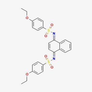 (N,N'E,N,N'E)-N,N'-(naphthalene-1,4-diylidene)bis(4-ethoxybenzenesulfonamide)