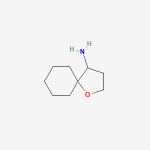 molecular formula C9H17NO B2748512 1-Oxaspiro[4.5]decan-4-amine CAS No. 1780867-14-2