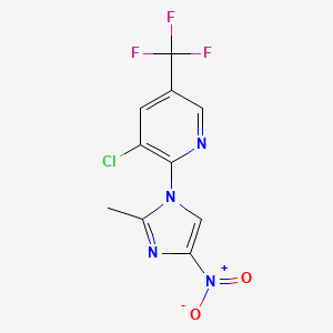 3-chloro-2-(2-methyl-4-nitro-1H-imidazol-1-yl)-5-(trifluoromethyl)pyridine