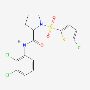 1-((5-chlorothiophen-2-yl)sulfonyl)-N-(2,3-dichlorophenyl)pyrrolidine-2-carboxamide