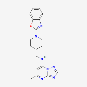 N-[[1-(1,3-Benzoxazol-2-yl)piperidin-4-yl]methyl]-5-methyl-[1,2,4]triazolo[1,5-a]pyrimidin-7-amine