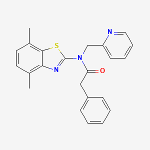N-(4,7-dimethylbenzo[d]thiazol-2-yl)-2-phenyl-N-(pyridin-2-ylmethyl)acetamide