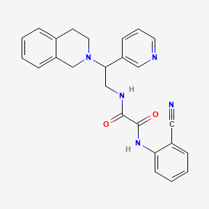 N-(2-cyanophenyl)-N'-[2-(3,4-dihydroisoquinolin-2(1H)-yl)-2-pyridin-3-ylethyl]ethanediamide