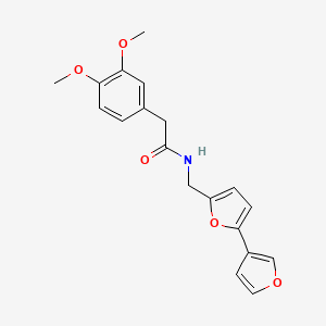 N-({[2,3'-bifuran]-5-yl}methyl)-2-(3,4-dimethoxyphenyl)acetamide
