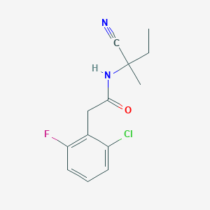 2-(2-chloro-6-fluorophenyl)-N-(1-cyano-1-methylpropyl)acetamide