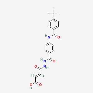 (E)-4-[2-(4-{[4-(tert-Butyl)benzoyl]amino}benzoyl) hydrazino]-4-oxo-2-butenoic acid