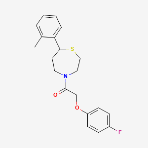 2-(4-Fluorophenoxy)-1-(7-(o-tolyl)-1,4-thiazepan-4-yl)ethanone