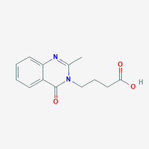 molecular formula C13H14N2O3 B2748603 4-(2-甲基-4-氧代-3,4-二氢喹唑啉-3-基)丁酸 CAS No. 65452-94-0