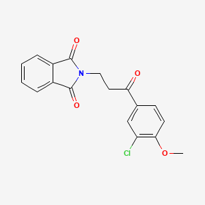 molecular formula C18H14ClNO4 B2748604 2-[3-(3-chloro-4-methoxyphenyl)-3-oxopropyl]-2,3-dihydro-1H-isoindole-1,3-dione CAS No. 1353506-91-8