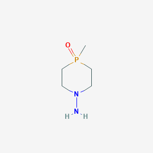 molecular formula C5H13N2OP B2748610 4-Methyl-4-oxo-1,4lambda5-azaphosphinan-1-amine CAS No. 2470439-41-7