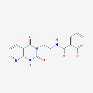 molecular formula C16H13BrN4O3 B2748614 2-bromo-N-(2-(2,4-dioxo-1,2-dihydropyrido[2,3-d]pyrimidin-3(4H)-yl)ethyl)benzamide CAS No. 2034351-31-8
