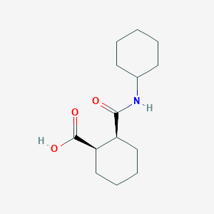 molecular formula C14H23NO3 B2748626 (1R,2S)-2-(cyclohexylcarbamoyl)cyclohexane-1-carboxylic acid CAS No. 17879-66-2