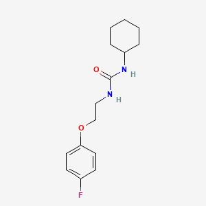 molecular formula C15H21FN2O2 B2748642 1-环己基-3-(2-(4-氟苯氧基)乙基)脲 CAS No. 1172408-25-1