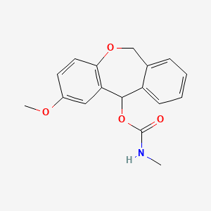 molecular formula C17H17NO4 B2748654 (2-methoxy-6,11-dihydrobenzo[c][1]benzoxepin-11-yl) N-methylcarbamate CAS No. 866156-26-5