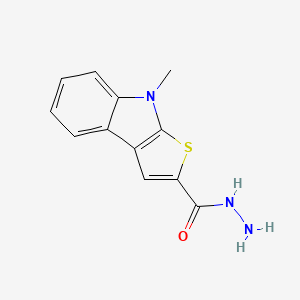 molecular formula C12H11N3OS B2748655 8-甲基-8H-噻吩[2,3-b]吲哚-2-甲酰肼 CAS No. 860649-74-7