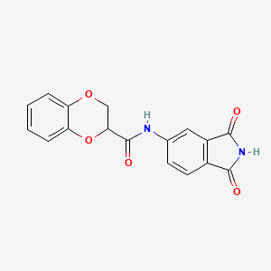 B2748657 N-(1,3-dioxoisoindol-5-yl)-2,3-dihydro-1,4-benzodioxine-3-carboxamide CAS No. 683235-90-7