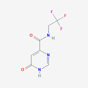molecular formula C7H6F3N3O2 B2748658 6-hydroxy-N-(2,2,2-trifluoroethyl)pyrimidine-4-carboxamide CAS No. 2034233-60-6