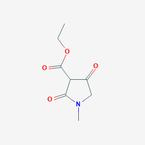 molecular formula C8H11NO4 B2748659 ethyl (3S)-1-methyl-2,4-dioxopyrrolidine-3-carboxylate CAS No. 1934774-97-6