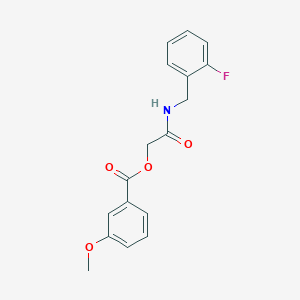 molecular formula C17H16FNO4 B2748661 [2-[(2-氟苯基)甲基氨基]-2-氧代乙基] 3-甲氧基苯甲酸酯 CAS No. 1794989-04-0
