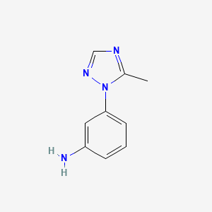 B2748666 3-(5-Methyl-1,2,4-triazol-1-yl)aniline CAS No. 1368568-21-1