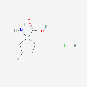 molecular formula C7H14ClNO2 B2748669 1-氨基-3-甲基环戊烷-1-羧酸 盐酸 CAS No. 2172601-49-7