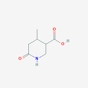 molecular formula C7H11NO3 B2748684 4-甲基-6-氧代哌啶-3-羧酸 CAS No. 1537833-71-8