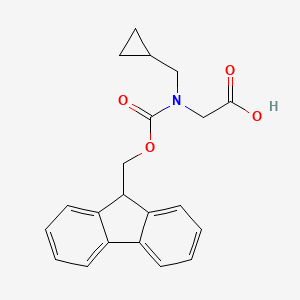 molecular formula C21H21NO4 B2748695 2-[(环丙基甲基)[(9H-芴-9-基甲氧基)羰基]氨基]乙酸 CAS No. 1341306-32-8