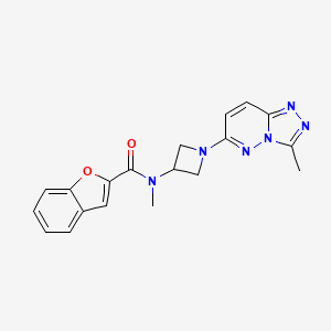 N-methyl-N-(1-(3-methyl-[1,2,4]triazolo[4,3-b]pyridazin-6-yl)azetidin-3-yl)benzofuran-2-carboxamide