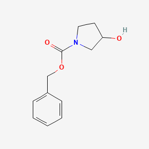molecular formula C12H15NO3 B2748717 Benzyl 3-hydroxypyrrolidine-1-carboxylate CAS No. 100858-33-1; 95656-88-5