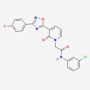 molecular formula C21H14ClFN4O3 B2748730 N-(3-氯苯基)-2-(3-(3-(4-氟苯基)-1,2,4-噁二唑-5-基)-2-氧代吡啶-1(2H)-基)乙酰胺 CAS No. 1251678-37-1