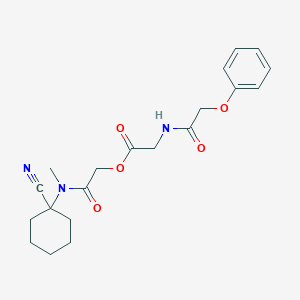 B2748733 [(1-Cyanocyclohexyl)(methyl)carbamoyl]methyl 2-(2-phenoxyacetamido)acetate CAS No. 1211756-18-1