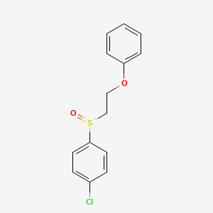 molecular formula C14H13ClO2S B2748749 1-Chloro-4-(2-phenoxyethylsulfinyl)benzene CAS No. 28611-91-8