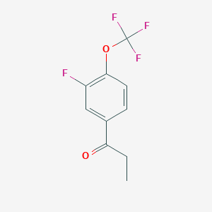 1-(3-Fluoro-4-(trifluoromethoxy)phenyl)propan-1-one