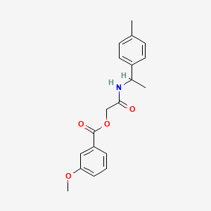 molecular formula C19H21NO4 B2748759 2-{[1-(4-Methylphenyl)ethyl]amino}-2-oxoethyl 3-methoxybenzoate CAS No. 1241968-95-5