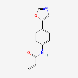 N-[4-(1,3-oxazol-5-yl)phenyl]prop-2-enamide