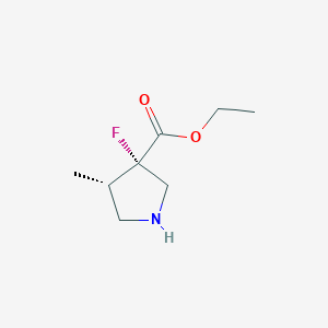 Ethyl (3S,4S)-3-fluoro-4-methylpyrrolidine-3-carboxylate