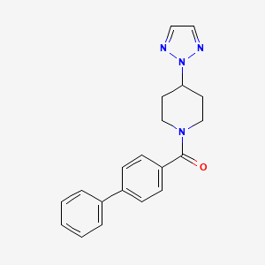 (4-(2H-1,2,3-triazol-2-yl)piperidin-1-yl)([1,1'-biphenyl]-4-yl)methanone