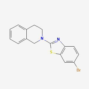 molecular formula C16H13BrN2S B2748802 6-bromo-2-(3,4-dihydroisoquinolin-2(1H)-yl)benzo[d]thiazole CAS No. 863001-20-1