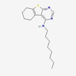 molecular formula C18H27N3S B2748803 N-octyl-5,6,7,8-tetrahydro[1]benzothieno[2,3-d]pyrimidin-4-amine CAS No. 294668-66-9