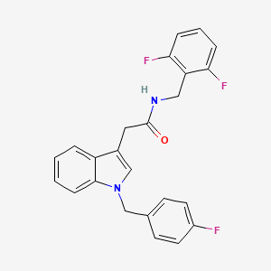 N-(2,6-difluorobenzyl)-2-(1-(4-fluorobenzyl)-1H-indol-3-yl)acetamide