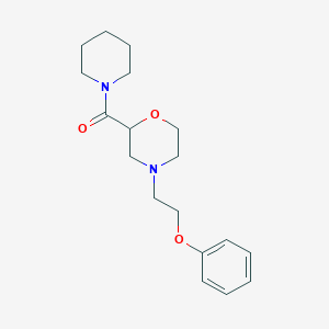 molecular formula C18H26N2O3 B2748814 [4-(2-Phenoxyethyl)morpholin-2-yl]-piperidin-1-ylmethanone CAS No. 2415502-85-9