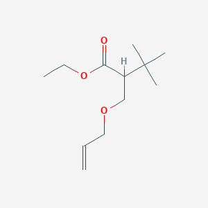Ethyl 3,3-dimethyl-2-(prop-2-enoxymethyl)butanoate