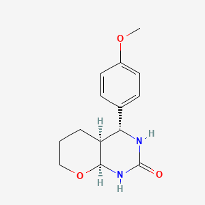 (4R,4aS,8aS)-4-(4-methoxyphenyl)octahydro-2H-pyrano[2,3-d]pyrimidin-2-one