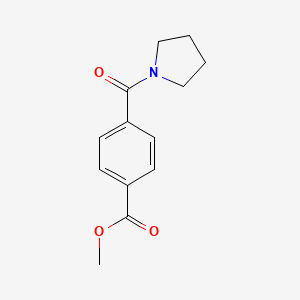 molecular formula C13H15NO3 B2748822 methyl 4-(pyrrolidine-1-carbonyl)benzoate CAS No. 210963-73-8