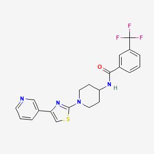 N-(1-(4-(pyridin-3-yl)thiazol-2-yl)piperidin-4-yl)-3-(trifluoromethyl)benzamide