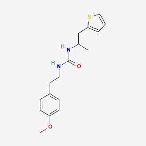 molecular formula C17H22N2O2S B2748835 1-(4-Methoxyphenethyl)-3-(1-(thiophen-2-yl)propan-2-yl)urea CAS No. 1207000-11-0
